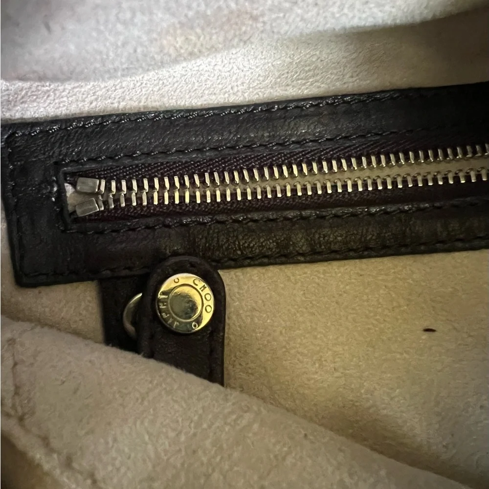 Jimmy Choo leopard calf hair and leather bag - Picture 10 of 16